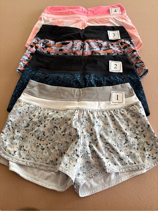 lululemon athletica Pants - Lululemon speed up shorts. All size 6. Good condition and clean liners.